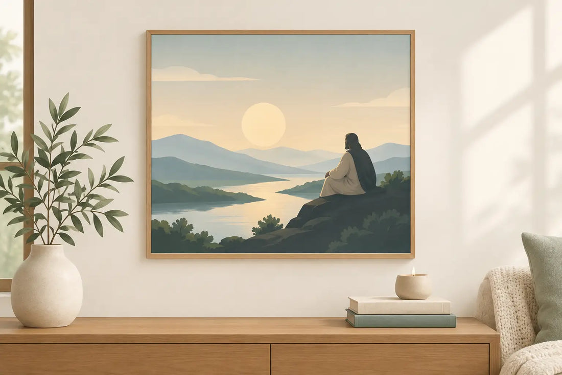 Matthew 6 34 Wall Art for Calm, Faith-Filled Spaces
