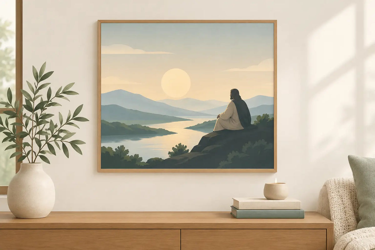Matthew 6 34 Wall Art for Calm, Faith-Filled Spaces
