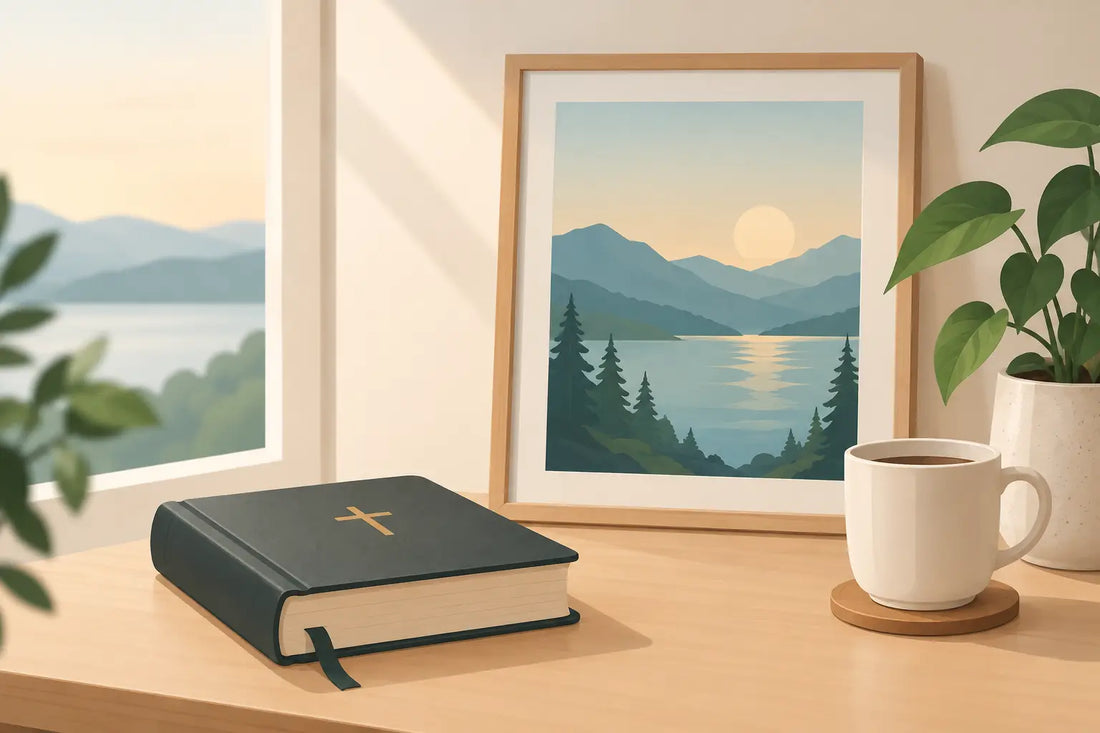Bible Verse Art for Anxiety That Grounds Your Space