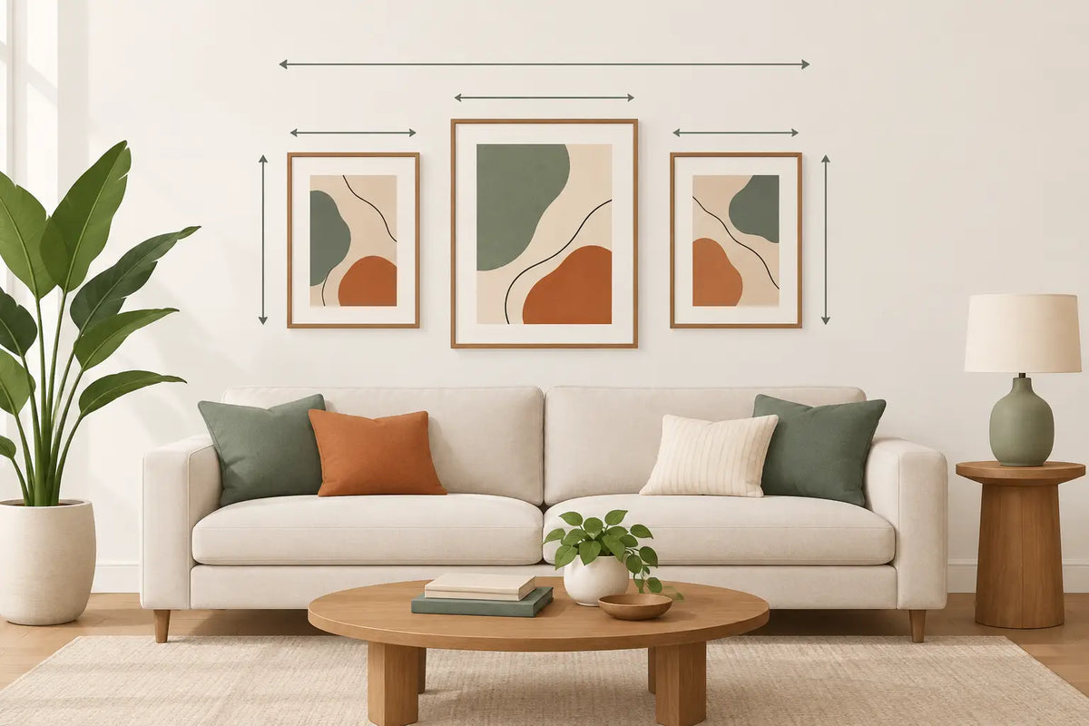 What Size Art Above Sofa? Easy Wall Art Rules