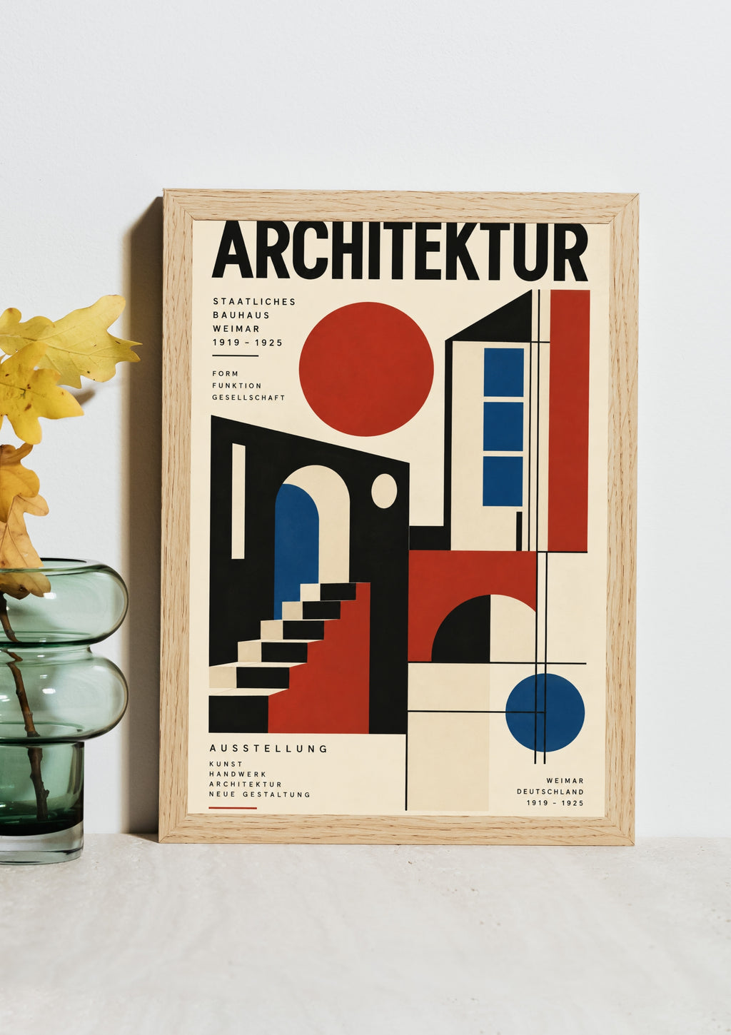 Architektur Bauhaus Wall Art – Abstract Architecture Geometric Print – Modernist Poster