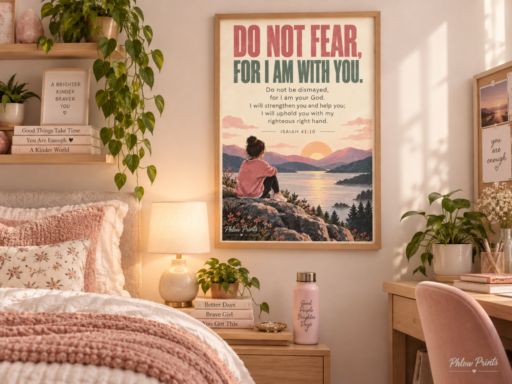 Isaiah 41:10 Bible Verse Wall Art – Do Not Fear Christian Print