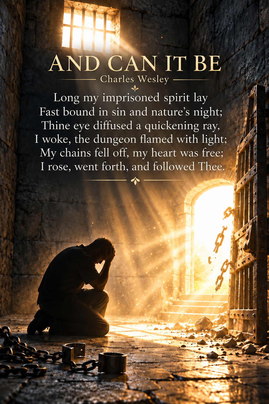 And Can It Be Hymn Wall Art Print -2| Charles Wesley Christian Wall Decor | Vintage Faith Poster (Copy)