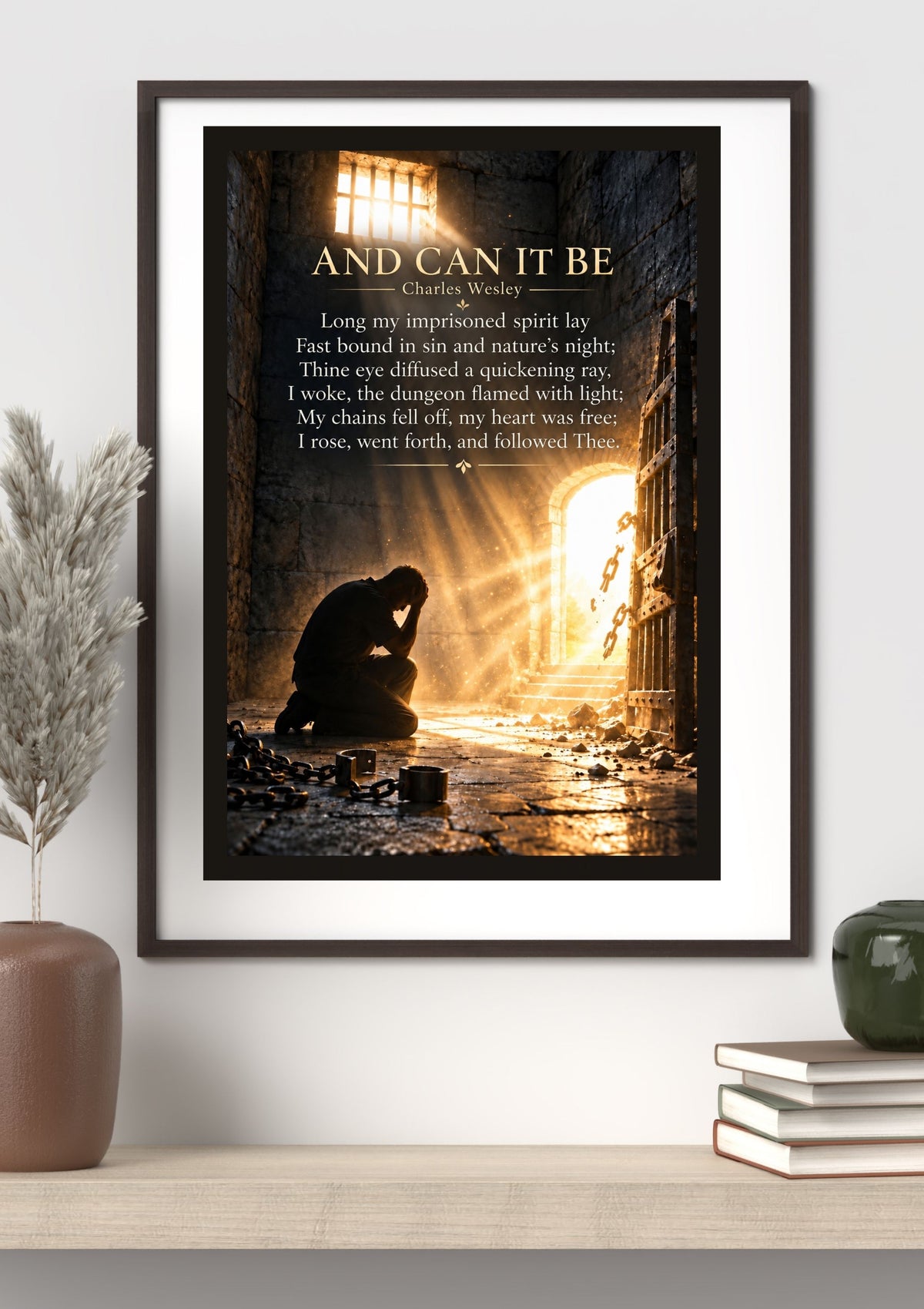 And Can It Be Hymn Wall Art Print -2| Charles Wesley Christian Wall Decor | Vintage Faith Poster (Copy)
