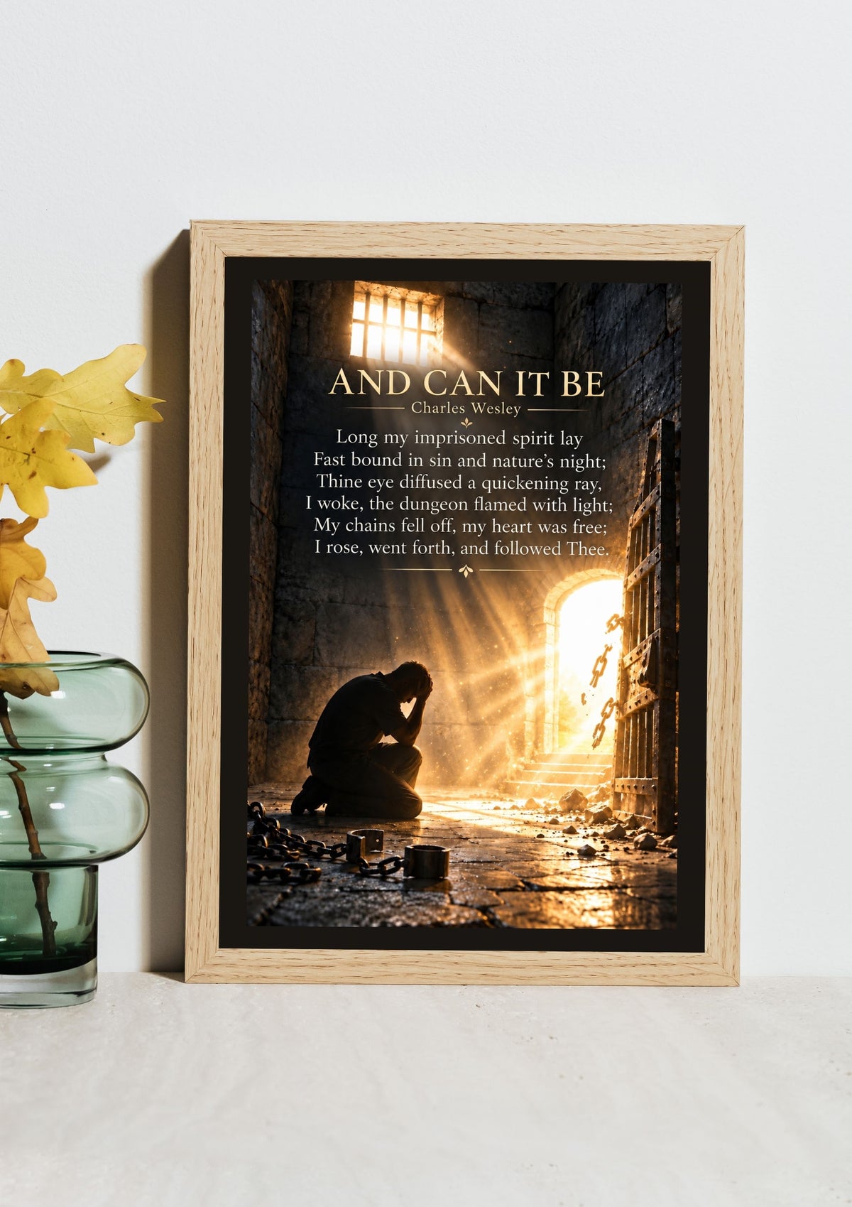 And Can It Be Hymn Wall Art Print -2| Charles Wesley Christian Wall Decor | Vintage Faith Poster (Copy)