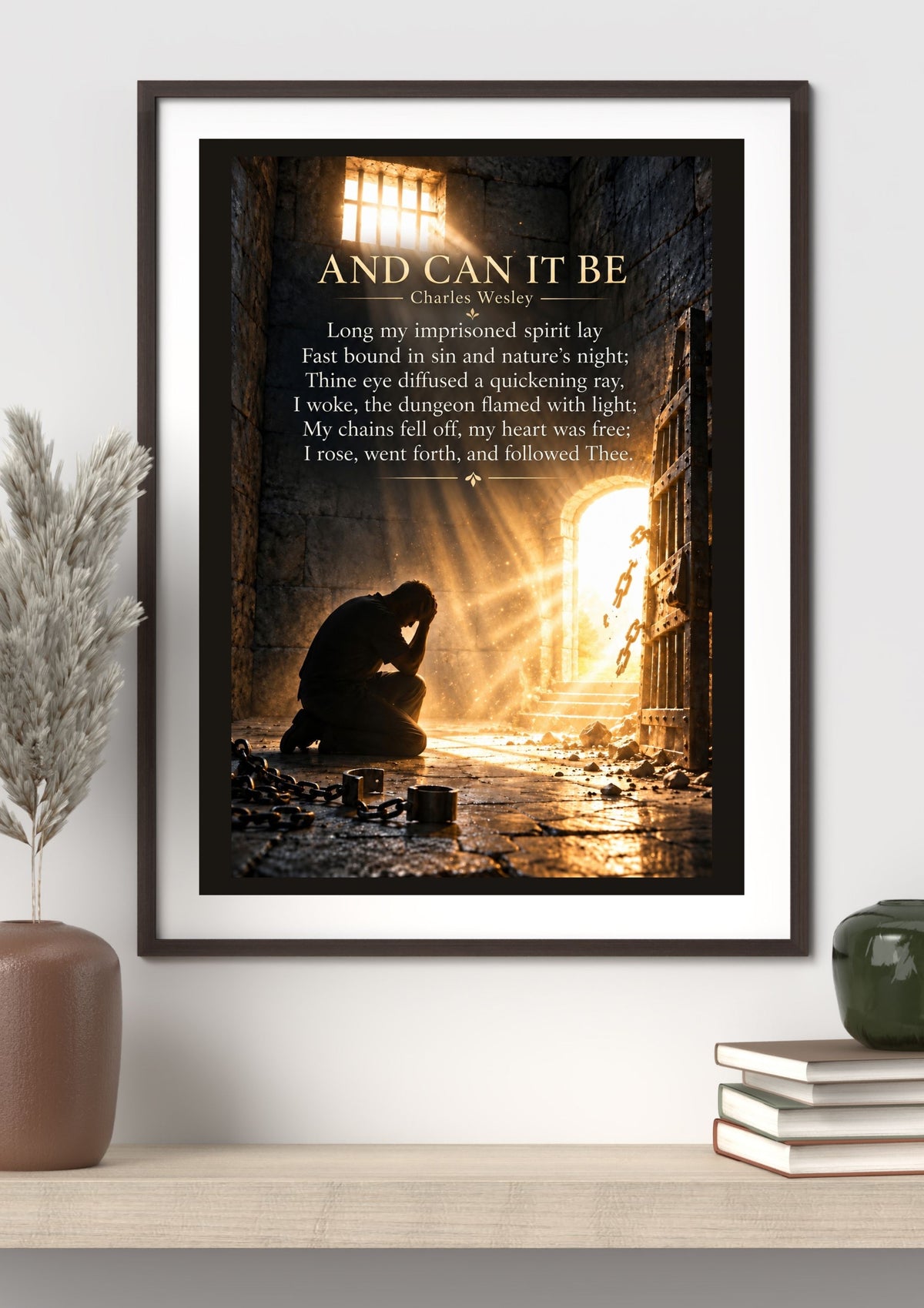 And Can It Be Hymn Wall Art Print -2| Charles Wesley Christian Wall Decor | Vintage Faith Poster (Copy)