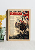 The Charge of the Light Brigade by Alfred Lord Tennyson – Historic War Poetry Wall Art Print