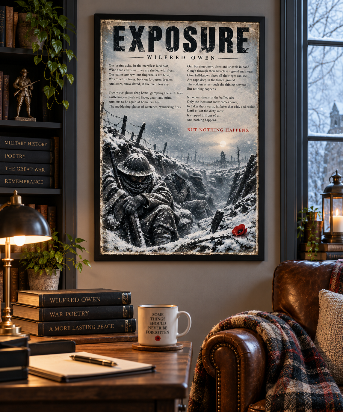 Exposure by Wilfred Owen – WWI Poetry Wall Art – First World War Trench Print