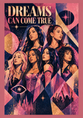    Girl group wall art pop music poster in bold pink and navy