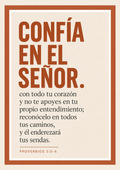 Proverbios 3:5-6 | Confía en el Señor | Lámina Cristiana Digital para Imprimir